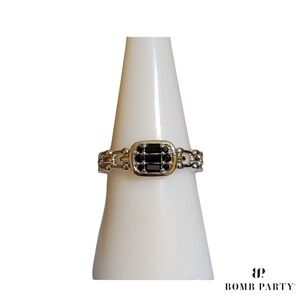 Bomb Party RG84412 Linked and Locked in Gleams Ring